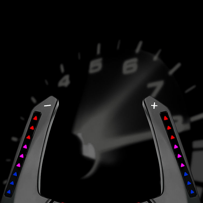 LED Paddle Shifters for Audi A1, A2, A3, A4, A5, Q3, Q5, RS4, RS5, RS6, RS7, S4, S5, S6, S7, S8 - EuroSpeed