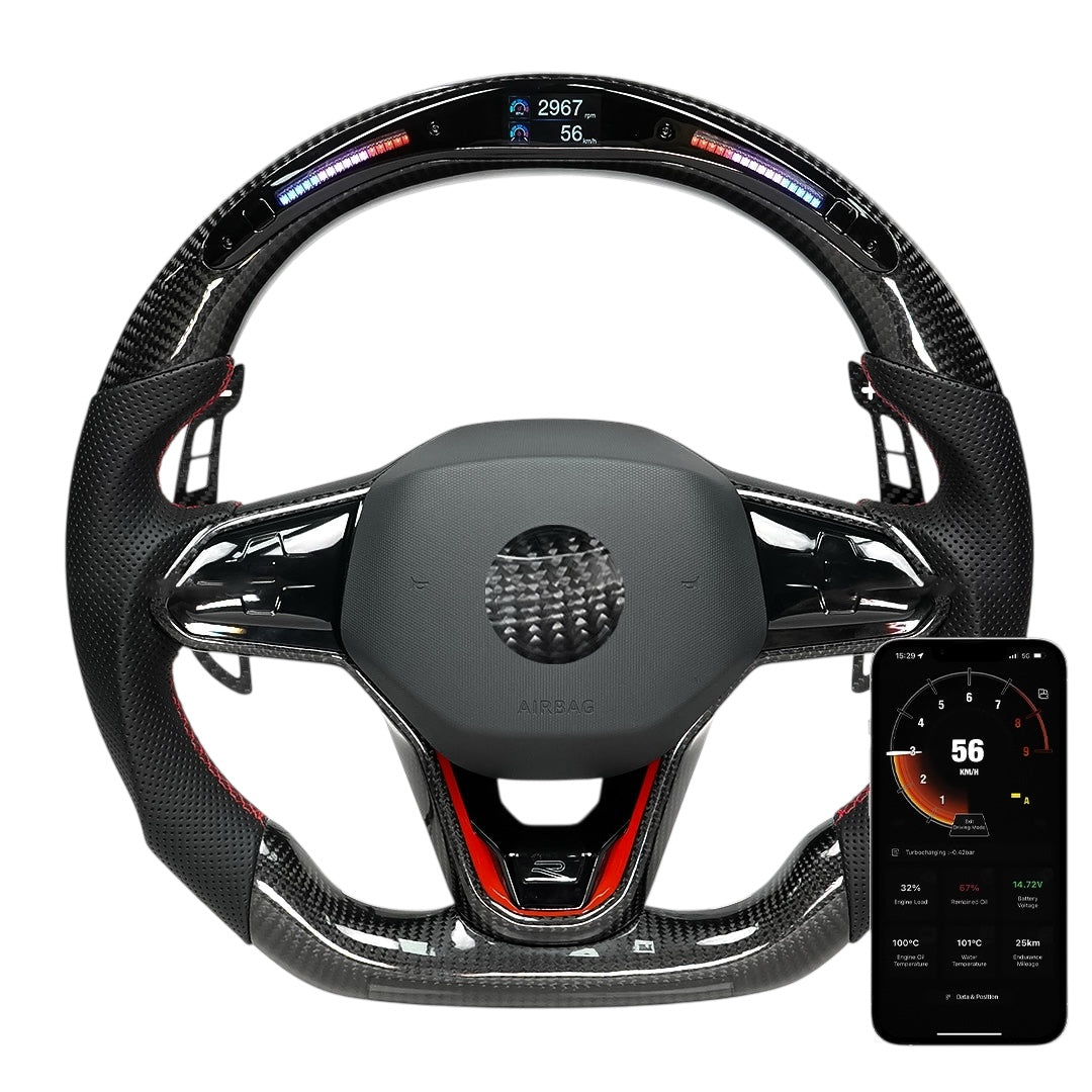 Carbon Fiber Magnetic Paddle Shifters for Golf MK8 (2021-2025)