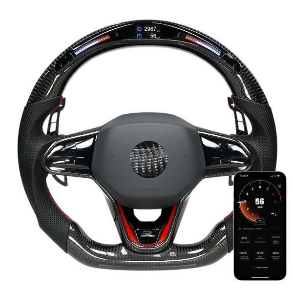 Carbon Fiber Magnetic Paddle Shifters for Golf MK8 (2021-2025)