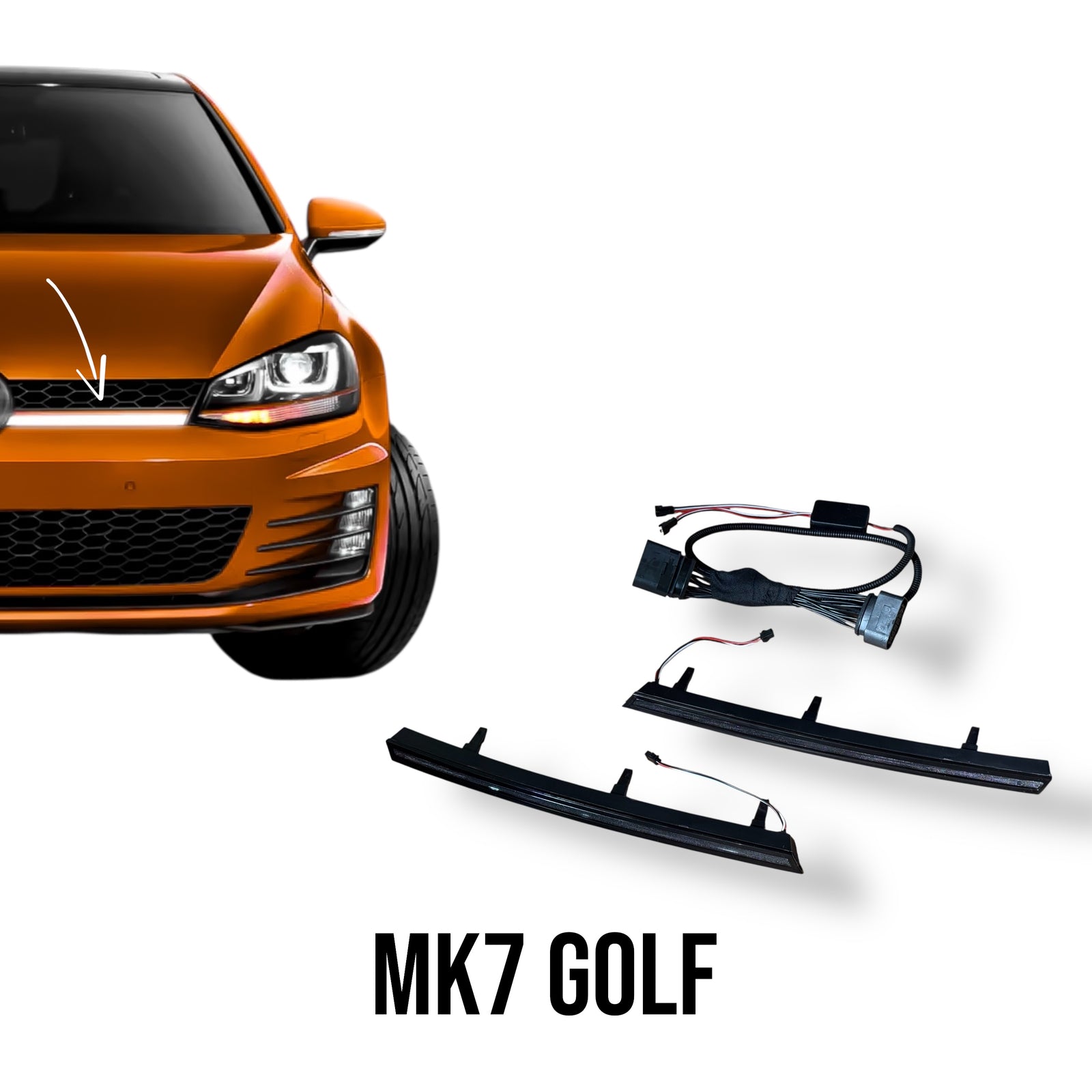 LED Front Grille Light Bars - Volkswagen Golf MK6 / MK7 / MK7.5 (2010-2021)