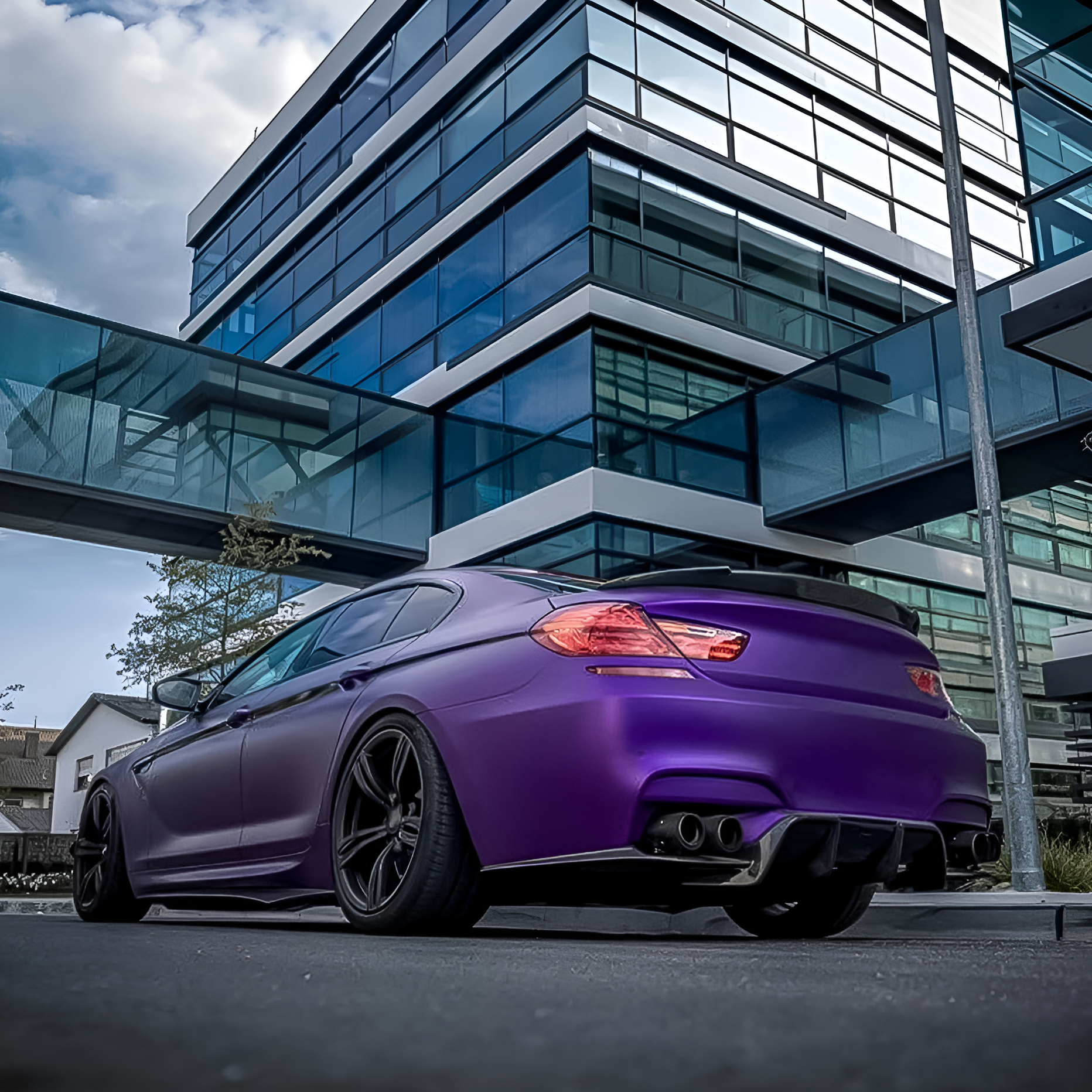 Carbon Fiber Rear Bumper Diffuser Lower Lip for BMW M6 F06 / F12 / F13 (2013-2018)