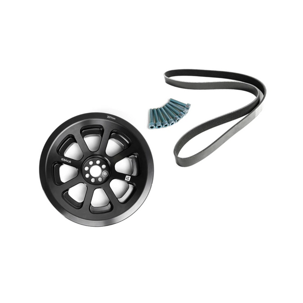 Integrated Engineering 207mm Supercharger Crank Pulley & Damper Upgrade Kit for Audi Q5 B8 / S4 B8 / S5 B8 / SQ5 B8 / A6 C7 / A7 C7 (2009–2018)