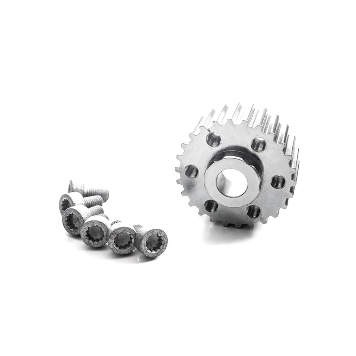 Integrated Engineering Billet FSI Crank Damper Pulley Press Fit Timing Belt Drive Gear for Audi A3 8P / B5 A4 / B7 A4 / MK1 TT / MK2 TT / MK2 TTS & More