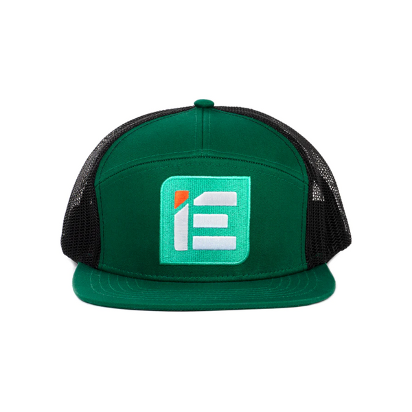 Integrated Engineering Green 7 Panel Snapback Hat