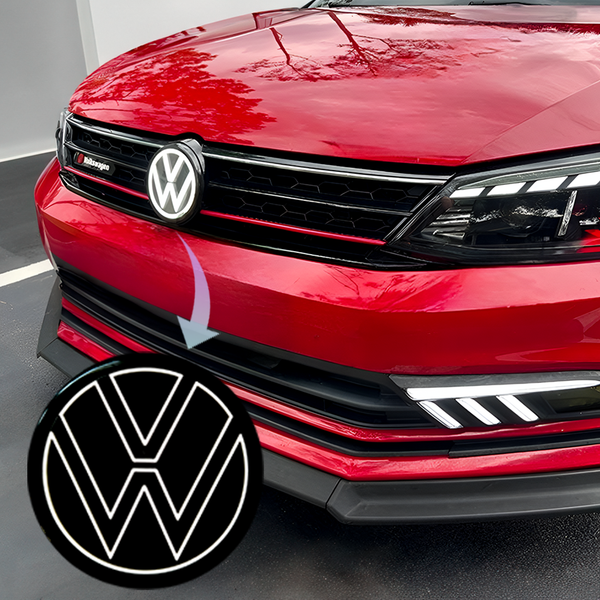 Dynamic LED Emblem for Volkswagen Jetta (2015-2024) - EuroSpeed