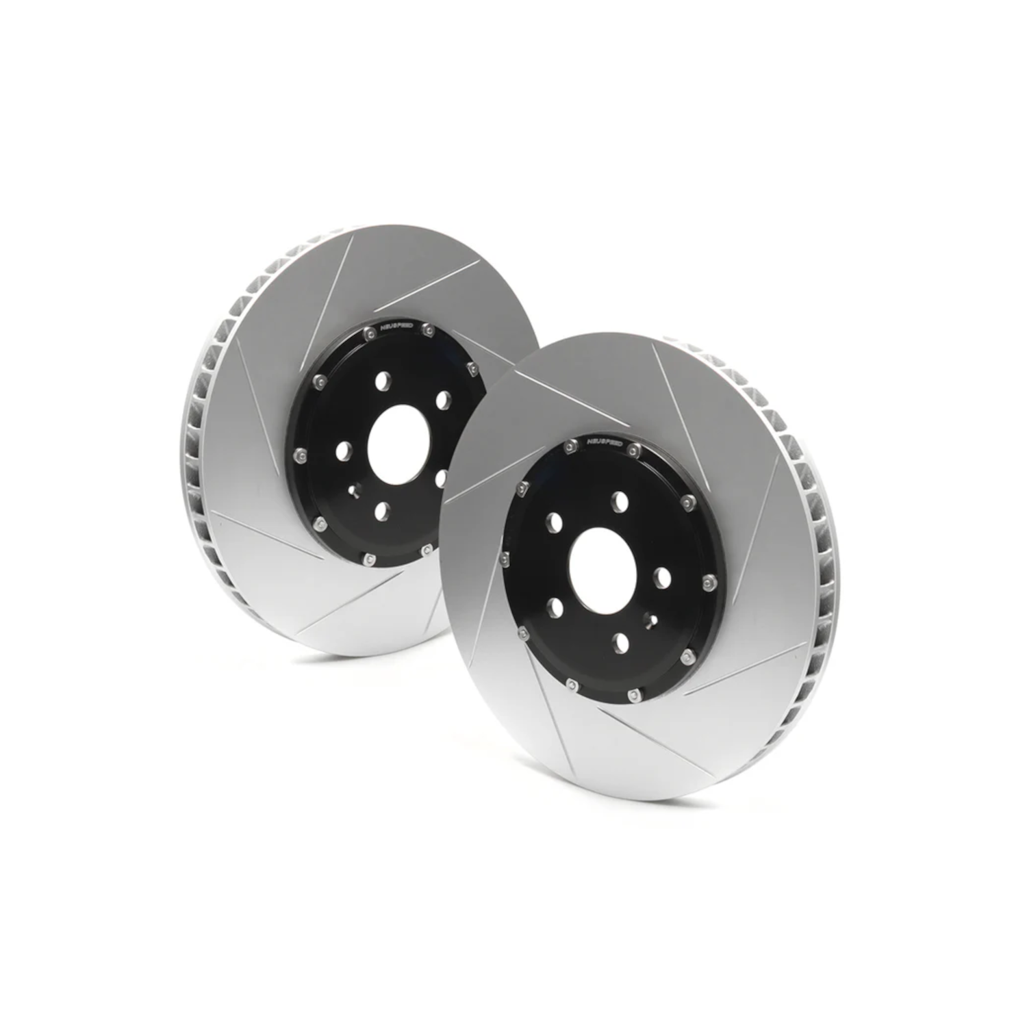 NEUSPEED 2-Piece 357mm Rear Slotted Brake Rotors — Audi S3, Volkswagen Golf R (8Y/MK8) (2022–2024)