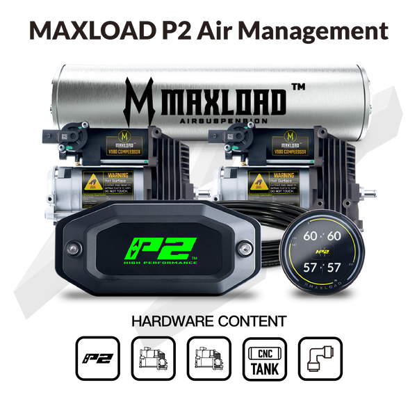 MaxLoad P2 Air Management Kit - Dual V980 Compressors & 4 Gallon Tank