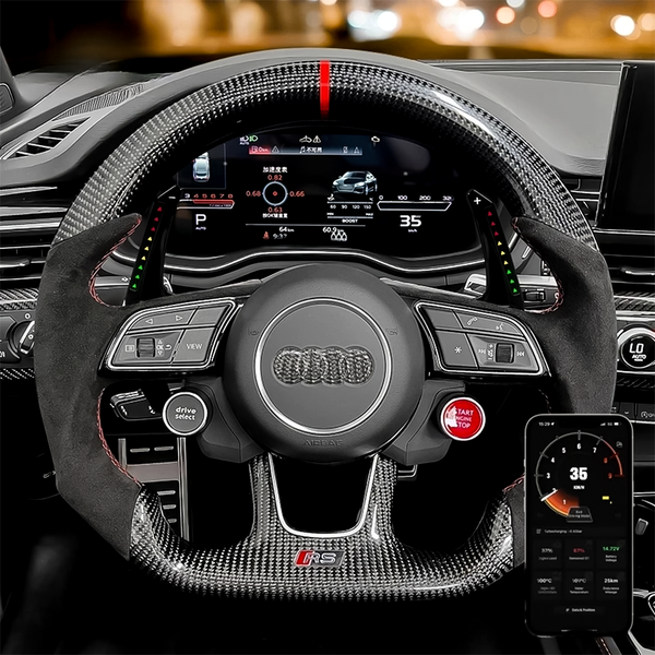 LED Paddle Shifter Extension for Audi A1, A2, A3, A4, A5, Q3, Q5, RS4, RS5, RS6, RS7, S4, S5, S6, S7, S8 - EuroSpeed