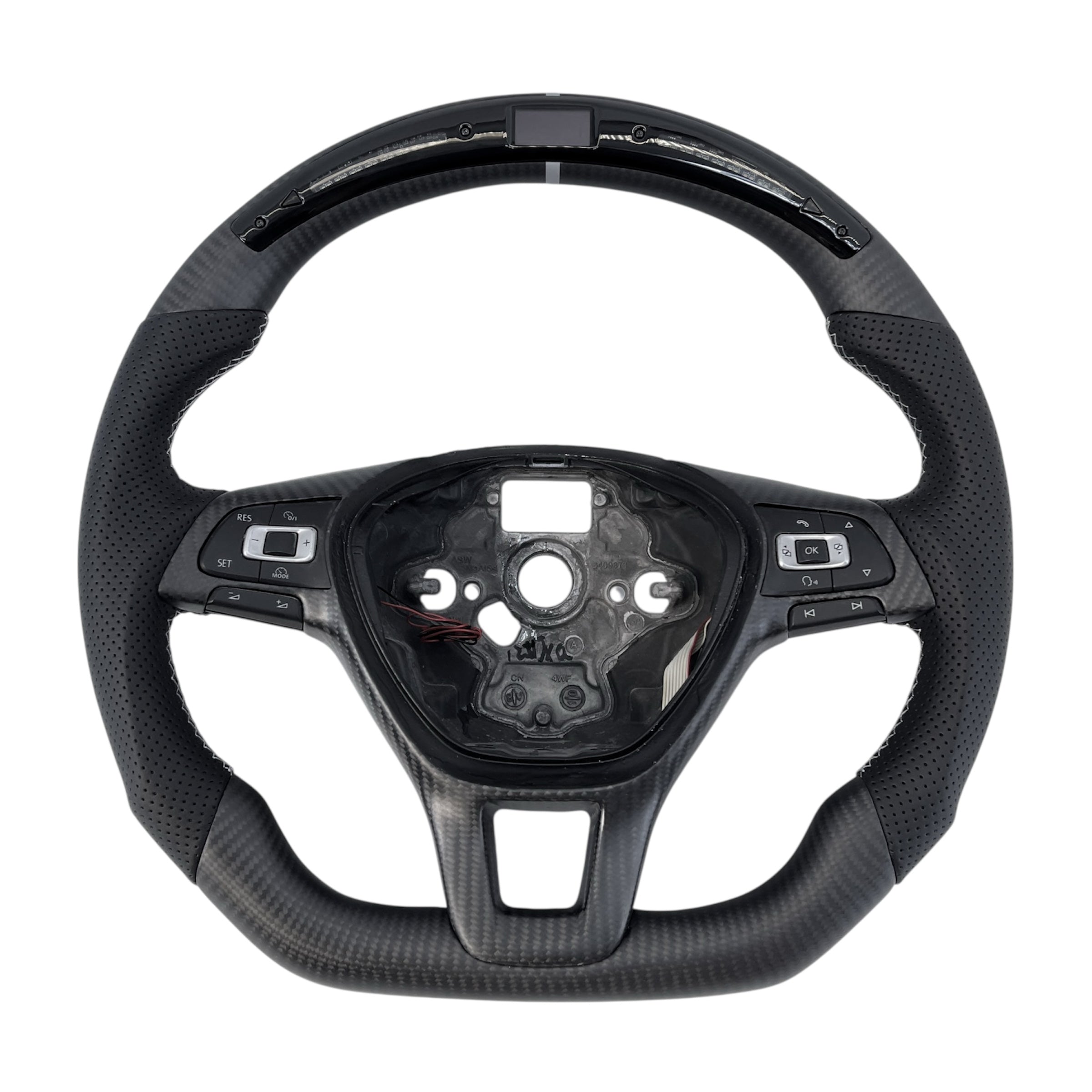 Carbon Fiber Steering Wheel for Golf MK7, Alltrack, E-Golf, Tiguan, Jetta, Passat, Arteon