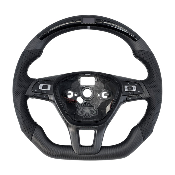 Carbon Fiber Steering Wheel for Golf MK7, Alltrack, E-Golf, Tiguan, Jetta, Passat, Arteon - EuroSpeed