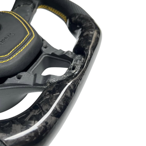 Carbon Fiber Steering Wheel for Golf MK7, Alltrack, E-Golf, Tiguan, Jetta, Passat, Arteon - EuroSpeed