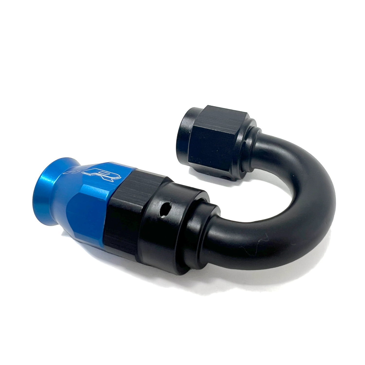Precision Raceworks 180 Degree PTFE to 6AN Female Flare Fuel Line Fitting — VW / Audi / BMW