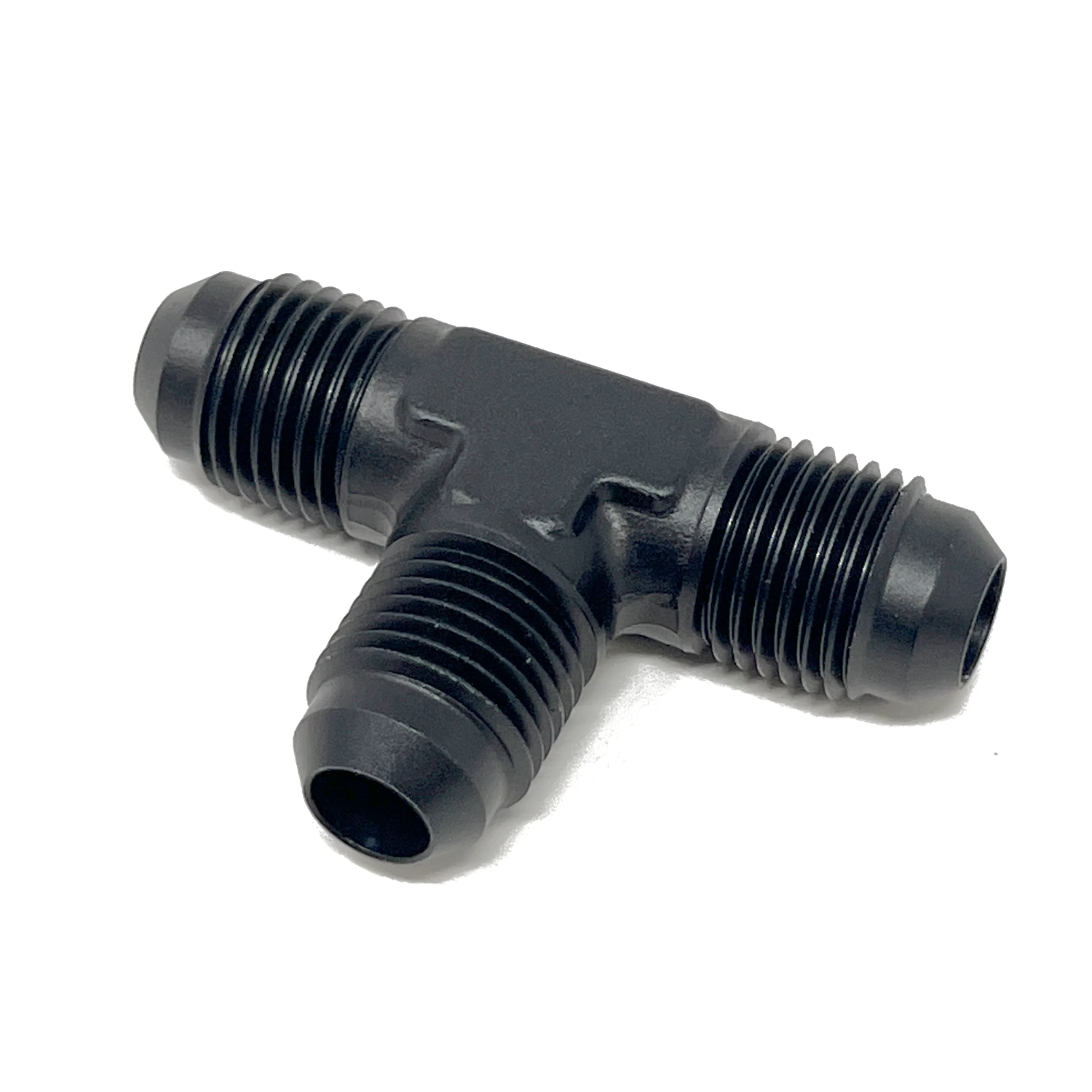 Precision Raceworks 3-Side 6AN Male Flare Tee Fuel Line Fitting — BMW M5 / M6 / F85 X5 M / F86 X6 M (F10/F06/F12/F13) (2011–2018)