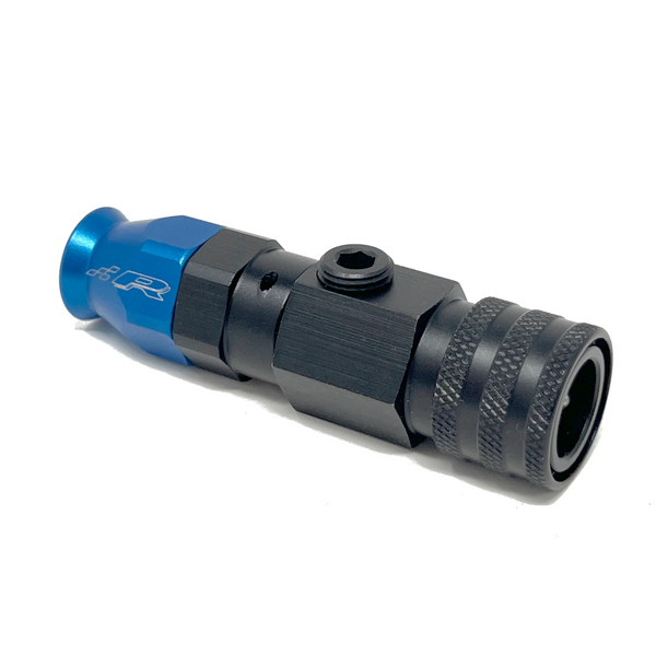 Precision Raceworks 6AN PTFE to 3/8" Female Swivel Quick Connect & 1/8" NPT Port Fuel Line Fitting — VW / Audi / BMW