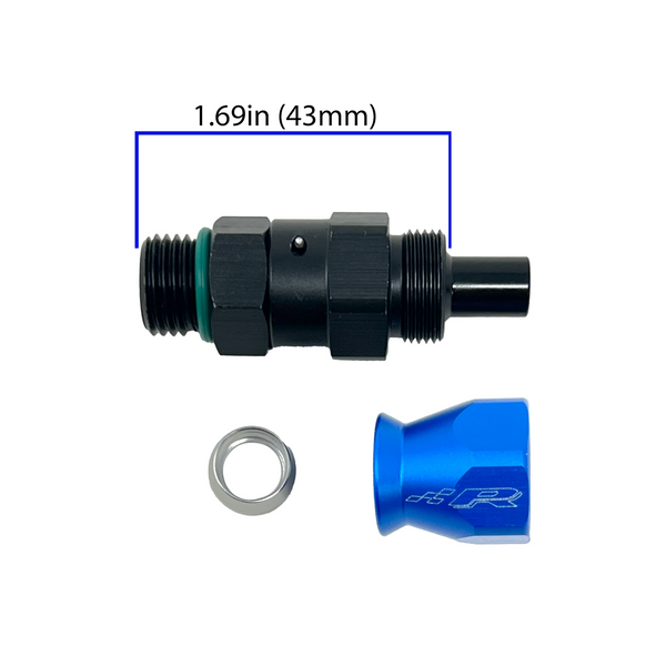 Precision Raceworks 6AN PTFE to 6AN ORB Swivel Fuel Line Fitting for VW / Audi / BMW