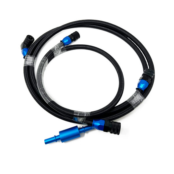 Precision Raceworks 6AN Performance Fuel Line Upgrade — BMW E61 535i (E60) (2004–2010)