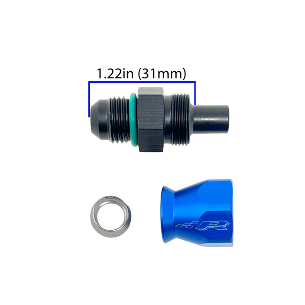 Precision Raceworks 6AN to 6AN Flare Fuel Line Fitting — VW / Audi / BMW