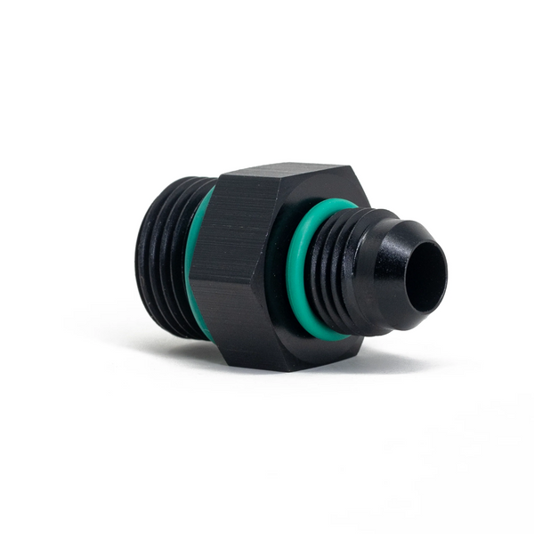 Precision Raceworks 8AN ORB to 6AN Flare Fuel Line Fitting — VW / Audi / BMW