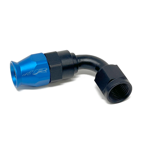 Precision Raceworks 90 Degree 6AN Female Flare to 6AN PTFE Fuel Line Fitting for VW / Audi / BMW