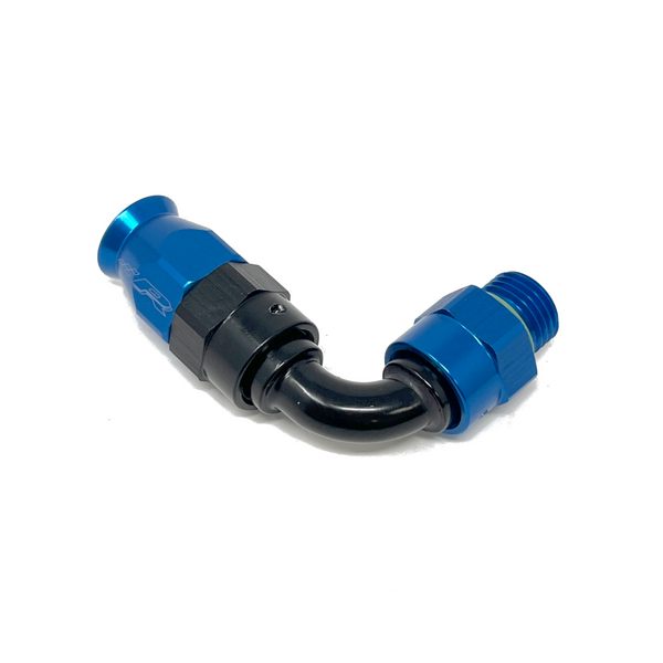 Precision Raceworks 90 Degree 6AN PTFE to 6AN Male ORB Swivel Fuel Line Fitting for VW / Audi / BMW