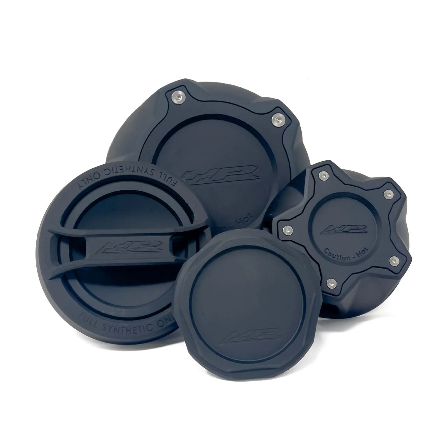 Precision Raceworks Billet Engine Fluid Cap Set — BMW M340i / M440i / M3 / M3 Competition / M4 / M4 Competition (G20/G22/G23/G26/G80/G82/G83) (2019–2024)