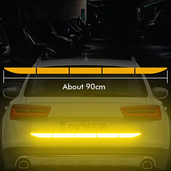 Reflective Car Safety Sticker - Trunk Warning Strip