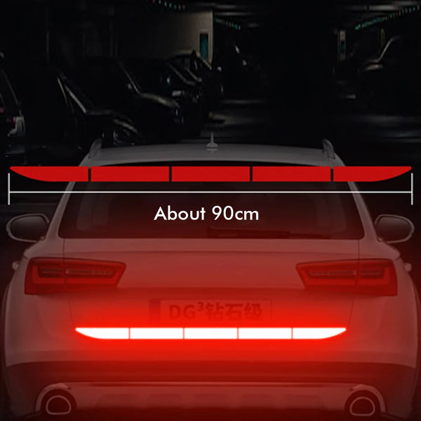 Reflective Car Safety Sticker - Trunk Warning Strip