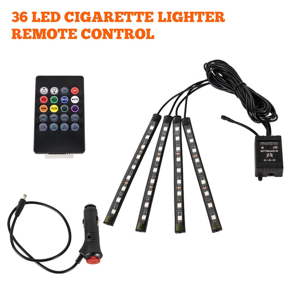 RGB Car Interior Foot Lights - Music Sync Underglow Kit