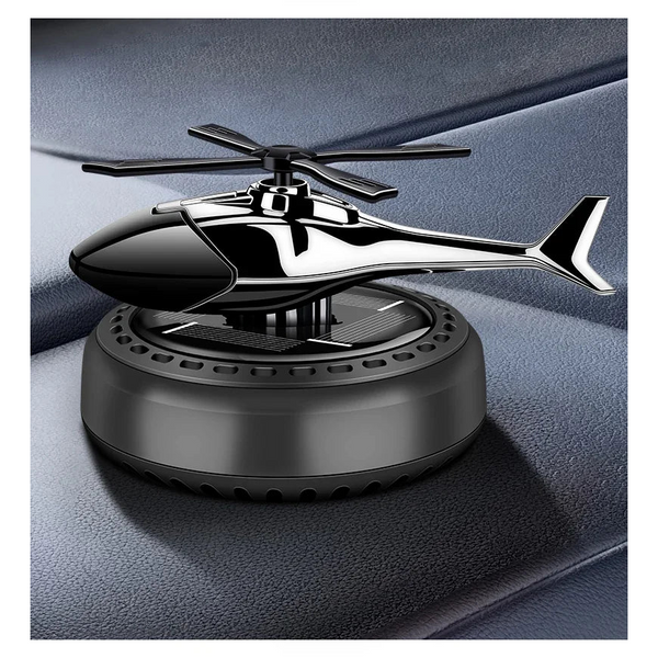 Solar Helicopter Car Air Freshener - Rotating Aromatherapy Diffuser