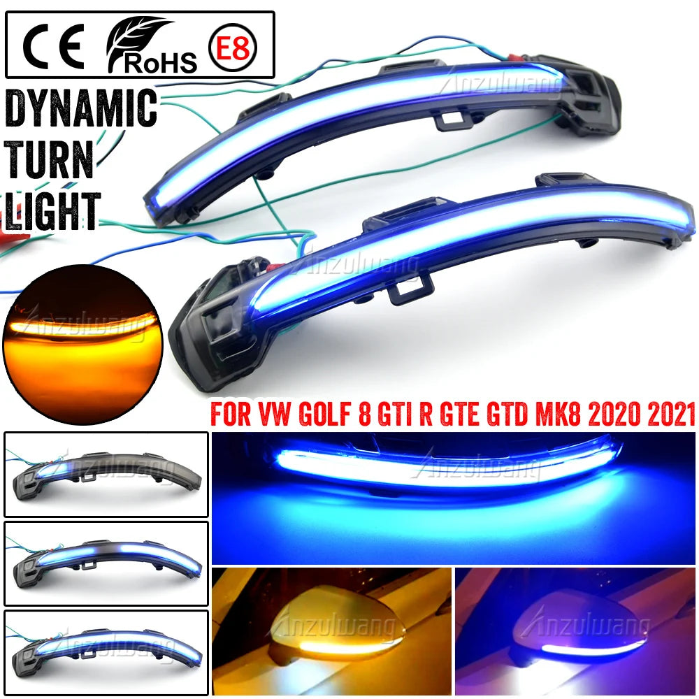 LED Sequential Mirror Turn Signals for Volkswagen Golf MK8 (2020-2024)