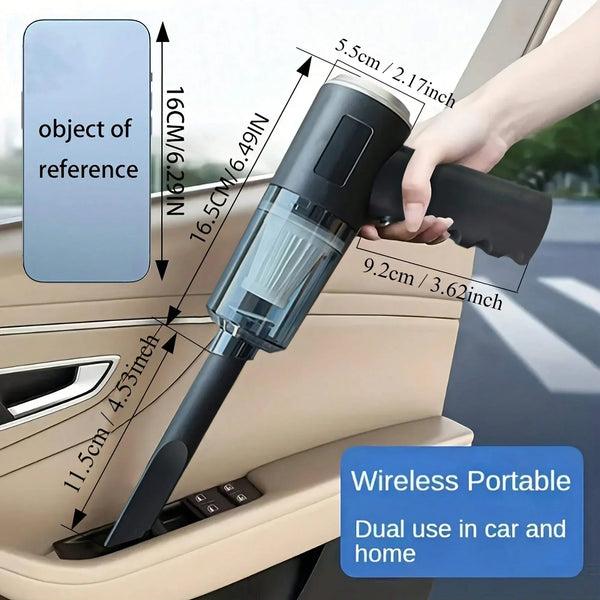 Wireless Handheld Vacuum Cleaner - 120W Cordless Car Vacuum