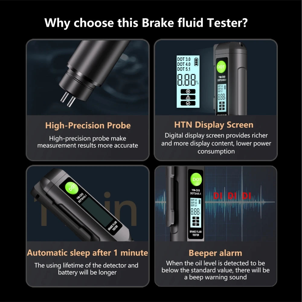 Professional Digital Brake Fluid Tester Pen