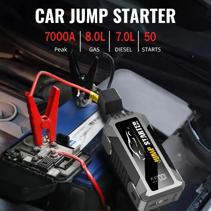 5000A Car Jump Starter - Portable Power Bank
