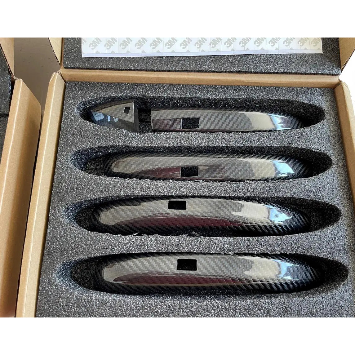 Real Carbon Fiber Door Handle Covers for Mercedes-Benz