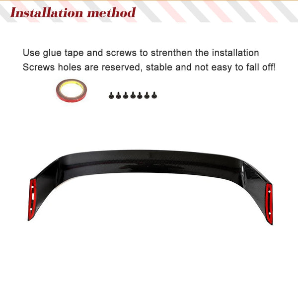 MP Style Dry Carbon Fiber Rear Trunk Spoiler Wing for BMW 2 Series G42 / M2 G87 Coupe (2020-2022)