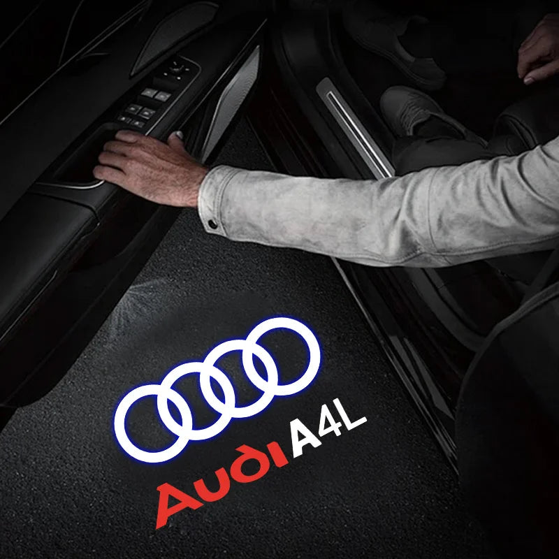Audi LED Logo Projector Door Welcome Lights - 2 or 4 Pack