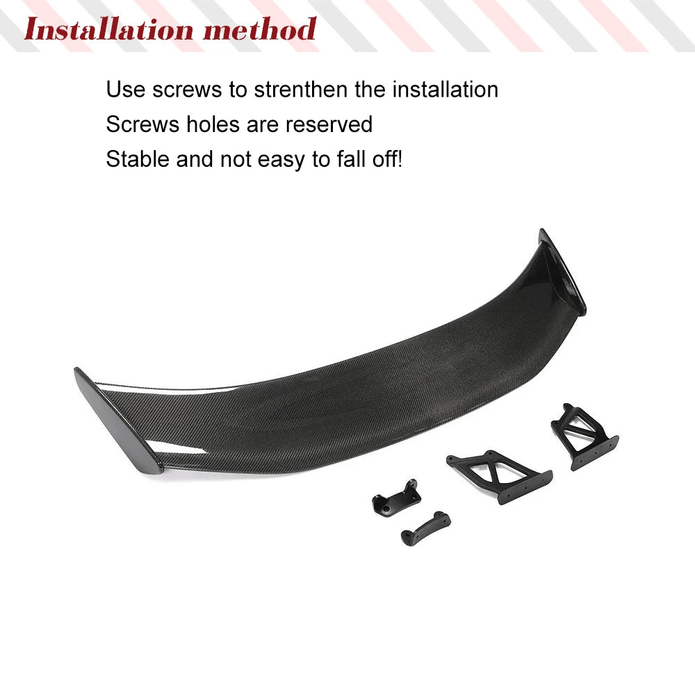 Carbon Fiber Rear Trunk Spoiler Wing for Porsche Cayman Boxster 981, 718, 987, 911 GT4 (2016-2019)