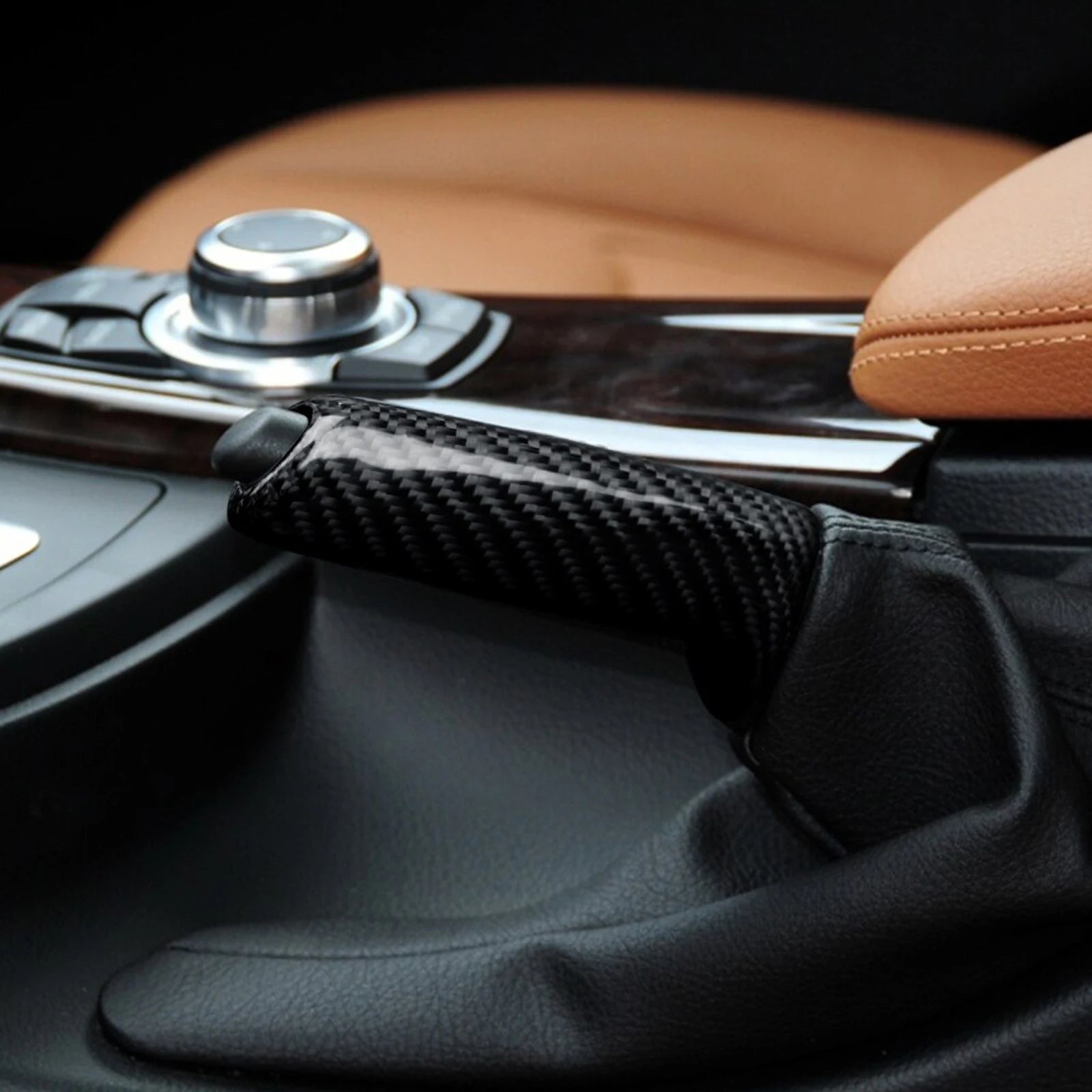 Carbon Fiber Handbrake Handle Cover for BMW E46 / E90 / E92 / F30 / F32 / F80 (1999-2020)