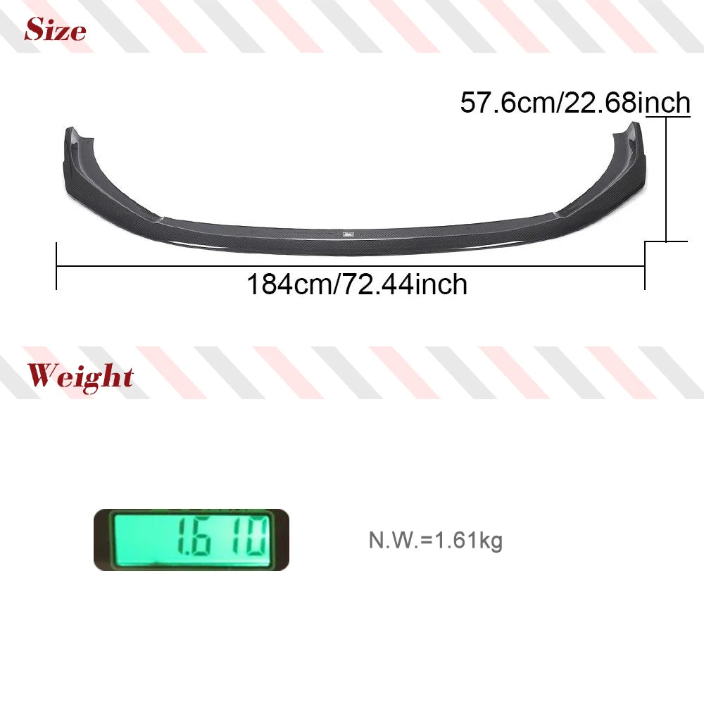 Carbon Fiber Front Lip for Audi RS4 B9 (2019)