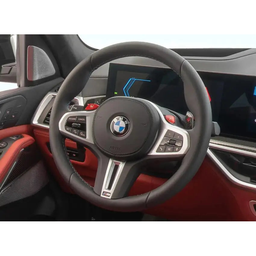 Carbon Fiber Steering Wheel Trim for BMW X3M F97 / X4M F98 / X5M F95 / X6M F96 (2020-2023)