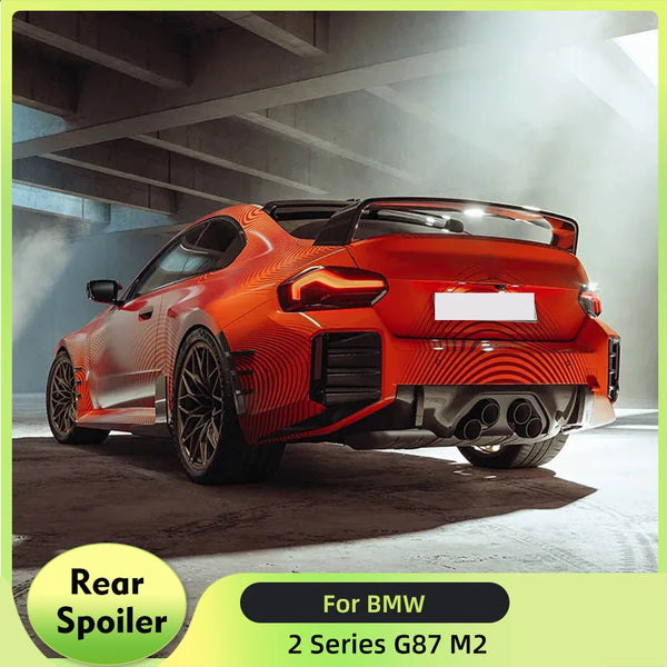 MP Style Dry Carbon Fiber Rear Trunk Spoiler Wing for BMW 2 Series G42 / M2 G87 Coupe (2020-2022)