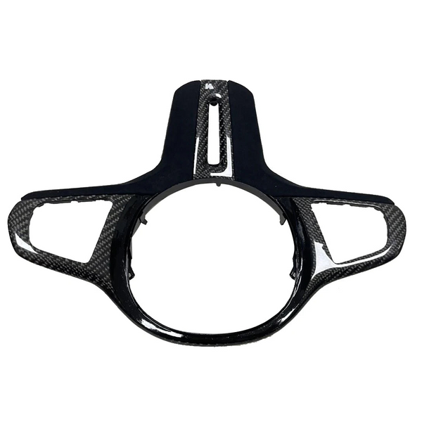 Carbon Fiber Steering Wheel Trim for BMW X3M F97 / X4M F98 / X5M F95 / X6M F96 (2020-2023)