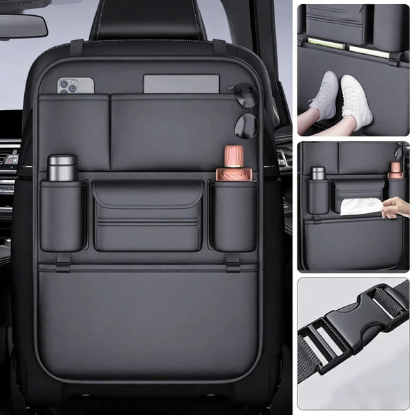 Car Seat Back Storage Organizer - 6-Pocket Multi-Use Holder