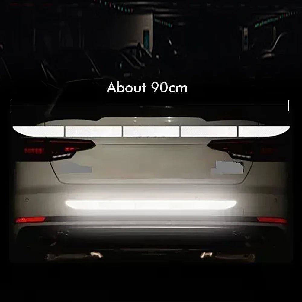 Reflective Car Safety Sticker - Trunk Warning Strip