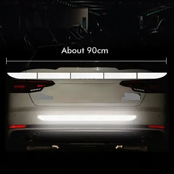 Reflective Car Safety Sticker - Trunk Warning Strip