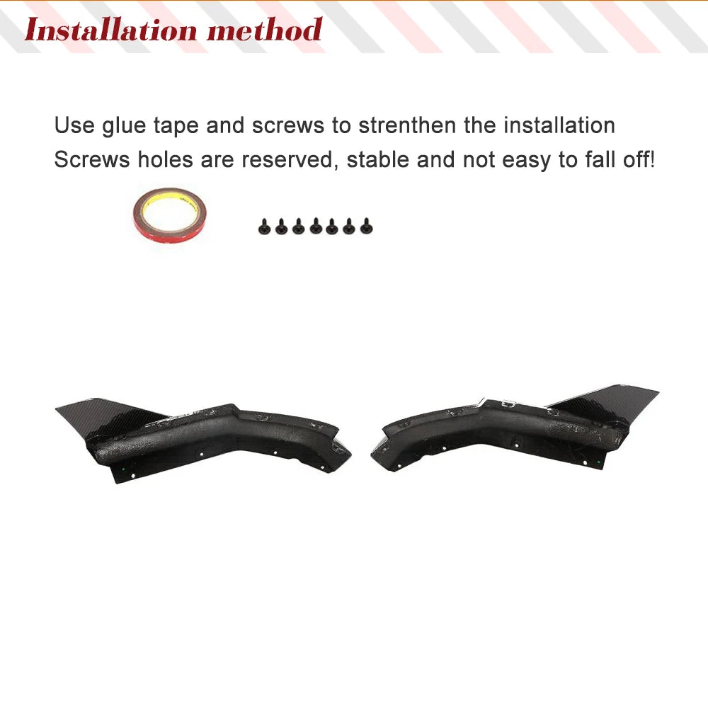 Dry Carbon Fiber Rear Bumper Canard Splitter Flaps for BMW M3 G80 (2021-2022)