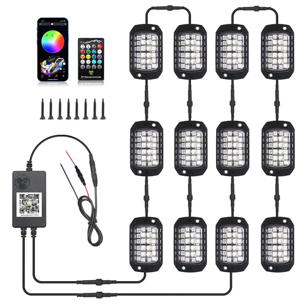 RGB Neon LED Rock Lights - Chassis Underglow Kit