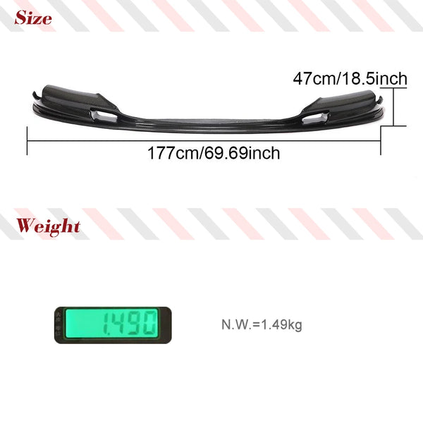 Carbon Fiber Front Bumper Lip Spoiler for BMW M5 F10 Sedan (2011-2016)