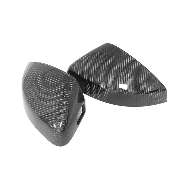 Carbon Fiber Mirror Cap Replacements for Audi A3, S3, RS3 (2014-2020)