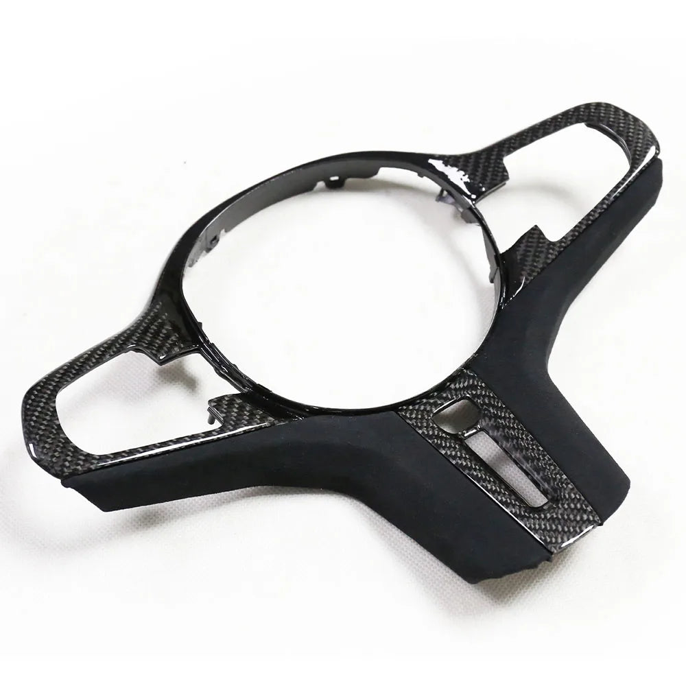 Carbon Fiber Steering Wheel Trim for BMW M5 F90 / X3M F97 / X4M F98 / G-Series 5/6/7 (2018-2019)